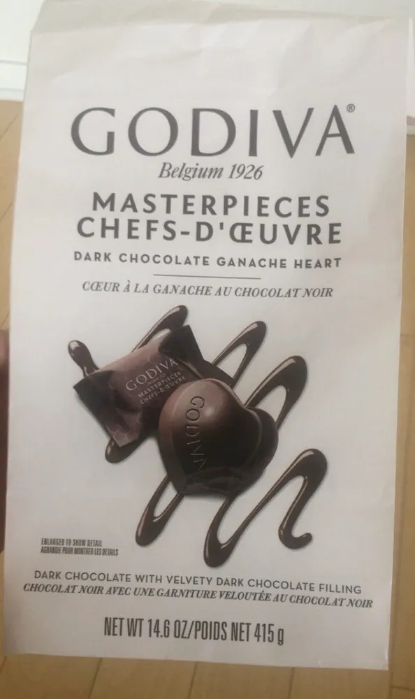 Dark chocolate ganache heart