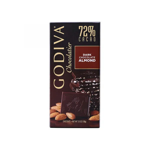 Godiva Almond 72% Cacao Dark Chocolate