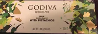Barra De Chocolate Godiva Ao Leite C / Pistache
