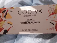 Barra De Chocolate Godiva Amargo Com Amêndoas