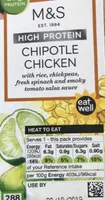 Chipotle Chicken with Rice, Chickpeas, Fresh Spinach and Smoky Tomato Salsa Sauce