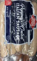 Pepper and onion sausage