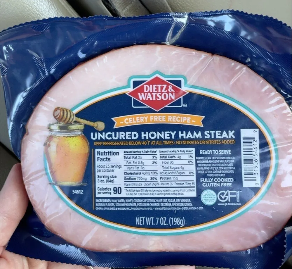 Dietz & watson ham steak honey cured