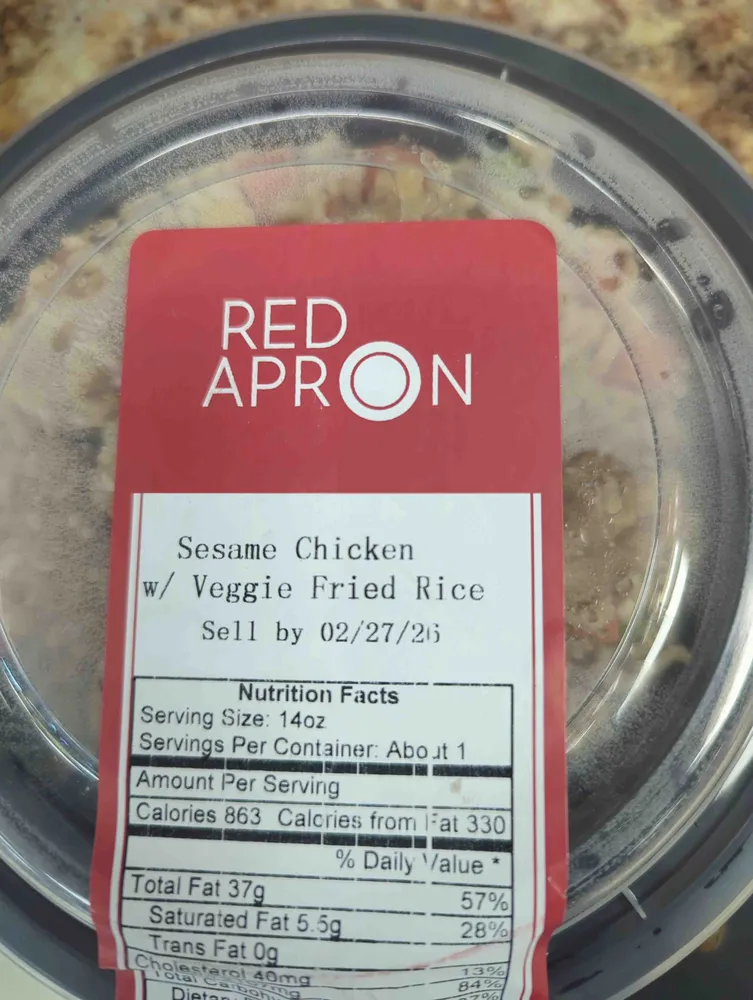 Seaseme Chicken w/ Veggie Fried Rice