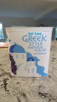 Fat free Greek style natural yogurt