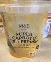 Super carrot & red pepper soup