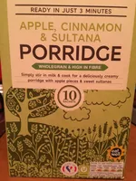 Apple, cinamon & sultana porridge