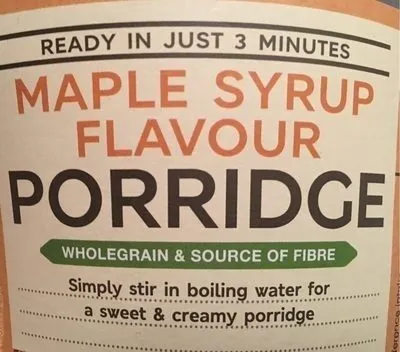 Maple Syrup Flavour Porridge