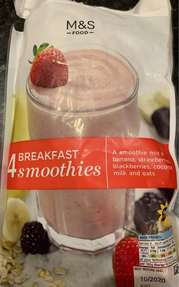 Breakfast smoothies