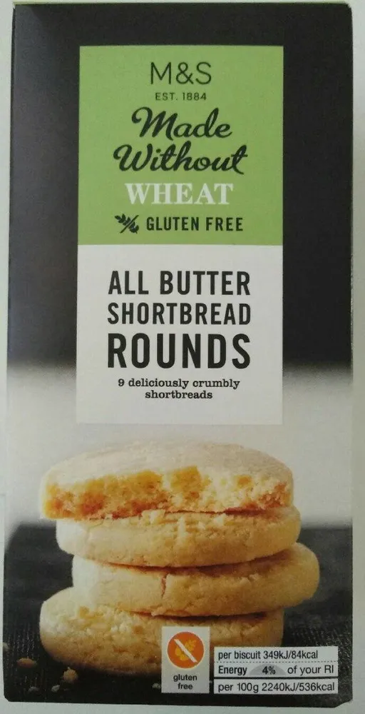 Made Without Wheat All Butter Shortbread Rounds
