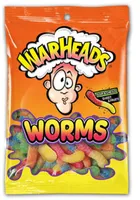 Sour & chewy sweet & fruity lemon, cherry, blue raspberry, orange, green apple, lemon worms chewy candy