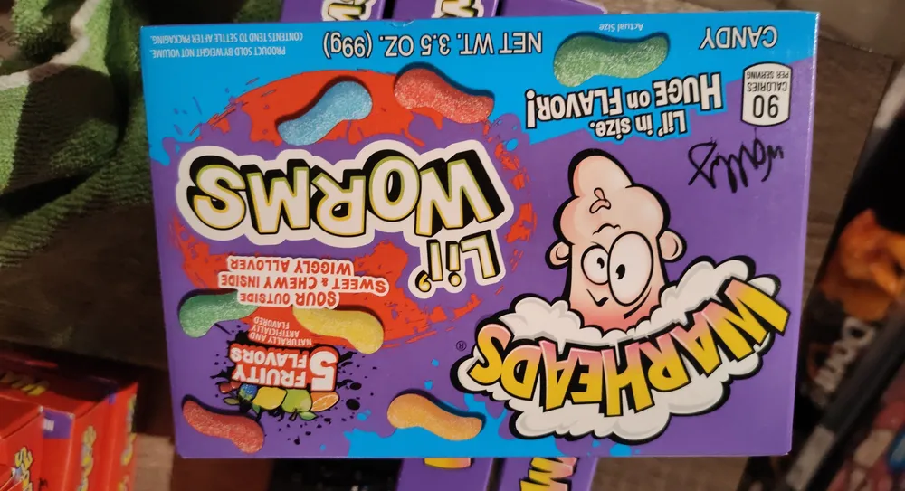 Warheads Lil' Worms Gummy Candy Chews 99g