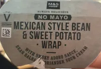 Mexican Style Bean & Sweet Potato Wrap