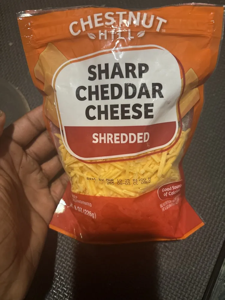 SHARP CHEDDAR CHEESE SHREDDED