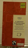 8 instant cappuccino sachets
