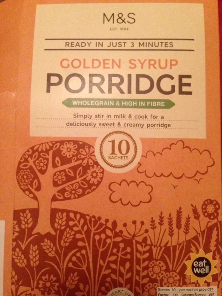 Golden Syrup flavored porridge
