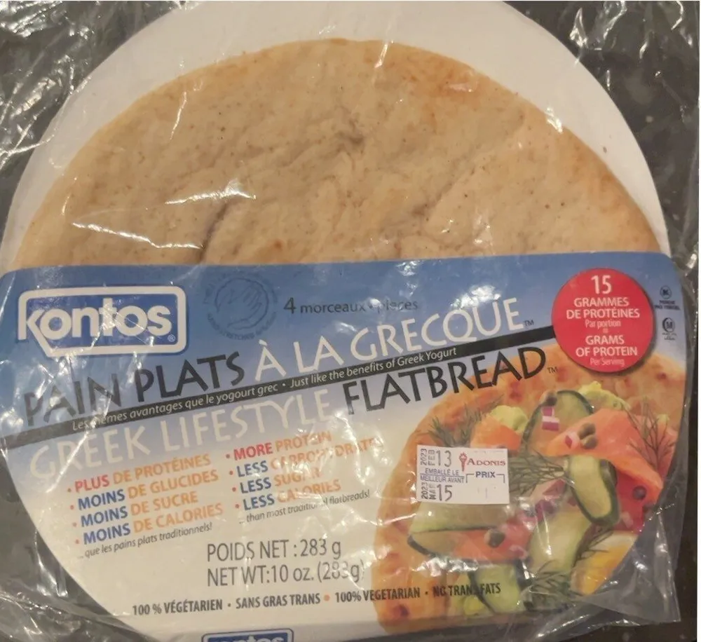 Greek style flatbread