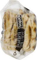 Mini oval flatbread pre-grilled