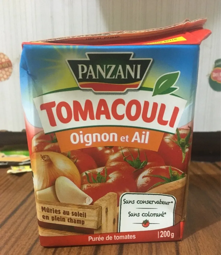 Tomacouli oignon et ail