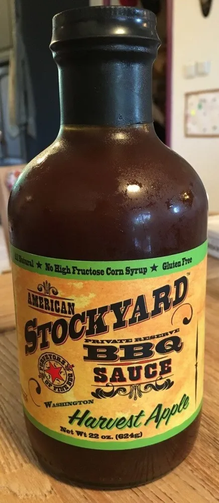 American Stockyard Harvest Apple BBQ Sauce 22 Oz. Bottle 3 PK.