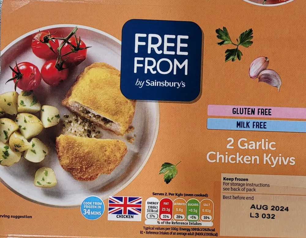 2 Garlic Chicken Kyivs