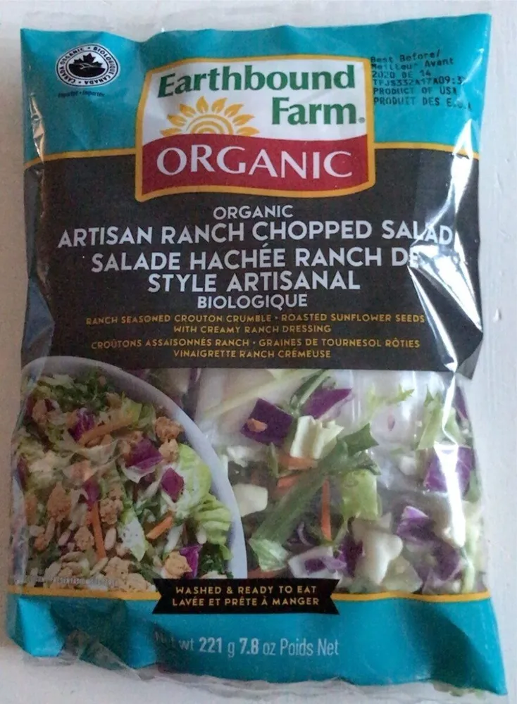 Salade hachée ranch de style artisanal biologique