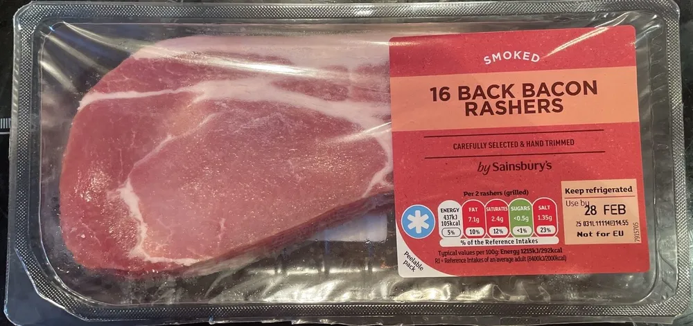 Smoked Back Bacon Rashers