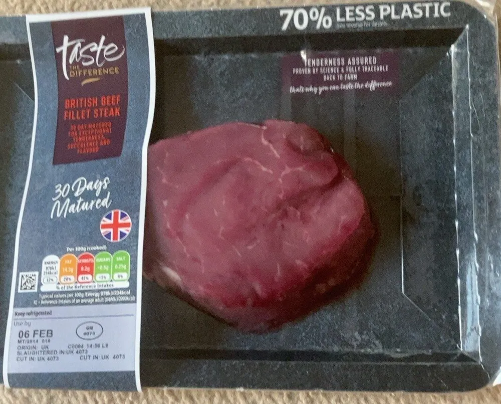 British beef fillet steak