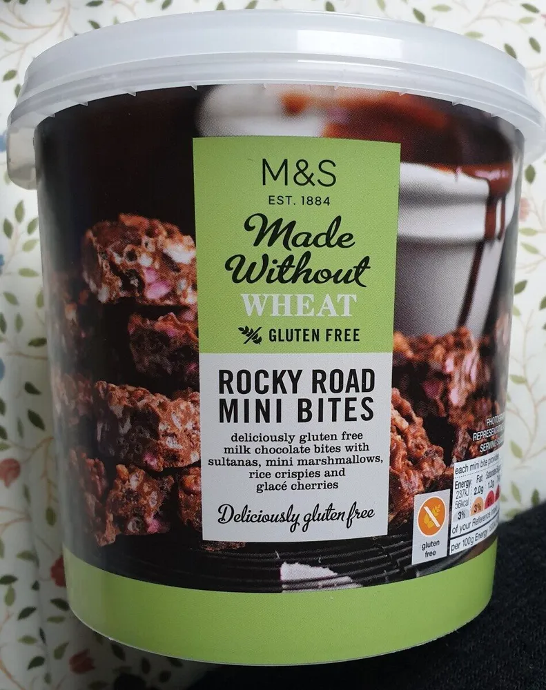M&S <-FOOD- MADE WITHOUT - WHEAT- GLUTEN FREE ROCK