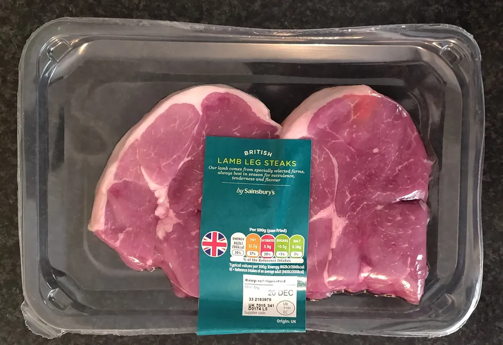 British Lamb Leg Steaks