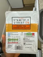 Wafer thin cooked ham slices
