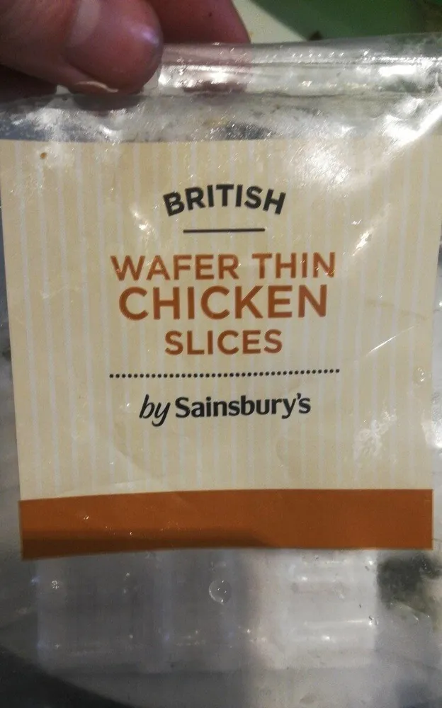 british wafer thin chicken slices