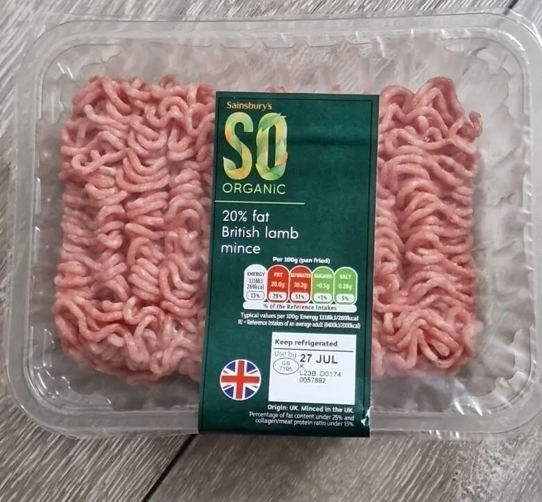 So Organic British Lamb Mince