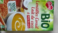 Soupe lentilles Corail lait de coco