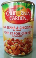 Fèves et pois chiches en saumure