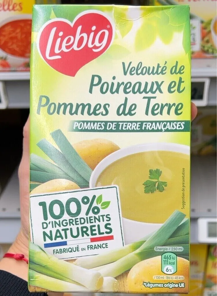 Velouté de poireaux et de pommes de terre