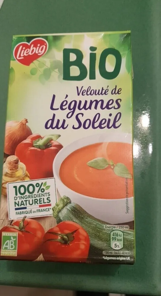 Soupe Bio velouté de légumes du Soleil