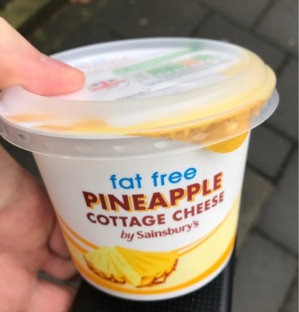 Fat free pineapple cottage cheese