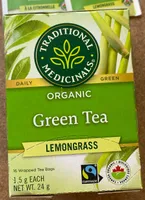 Green Tea Lemongrass, Organic