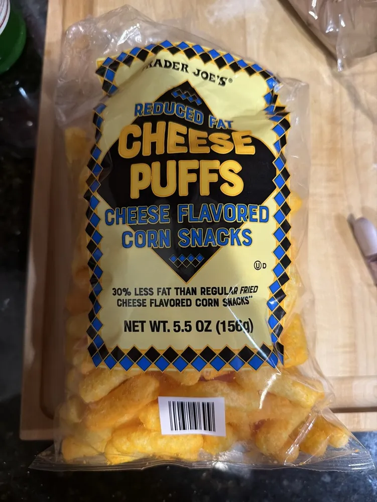 Reduced Fat Cheese Puffs Cheese Flavored Corn Snacks