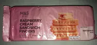 Raspberry cream sandwich fingers