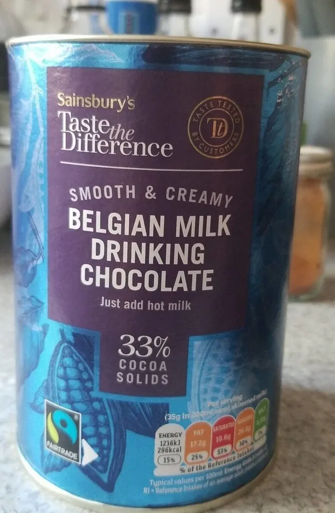 Belgian milk drinking chocolate