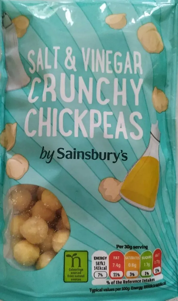 Salt & vinegar crunchy chickpeas