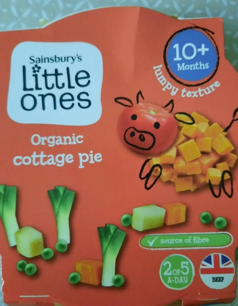 Little ones 10+ Menths texture Organic cottage pie