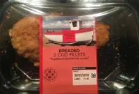 Breaded 2 cod fillets