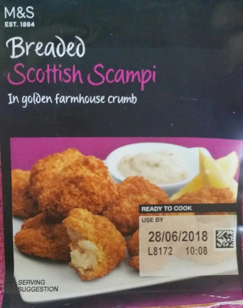 Breaded scottish scampi