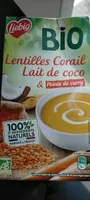 Lentilles corail lait de coco et pointe de curry