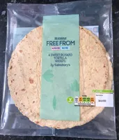 Free from sweet potato tortilla wraps