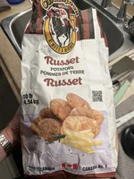 Russet Pommes de terre lavées