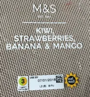 Kiwi, Strawberries, Banana & Mango